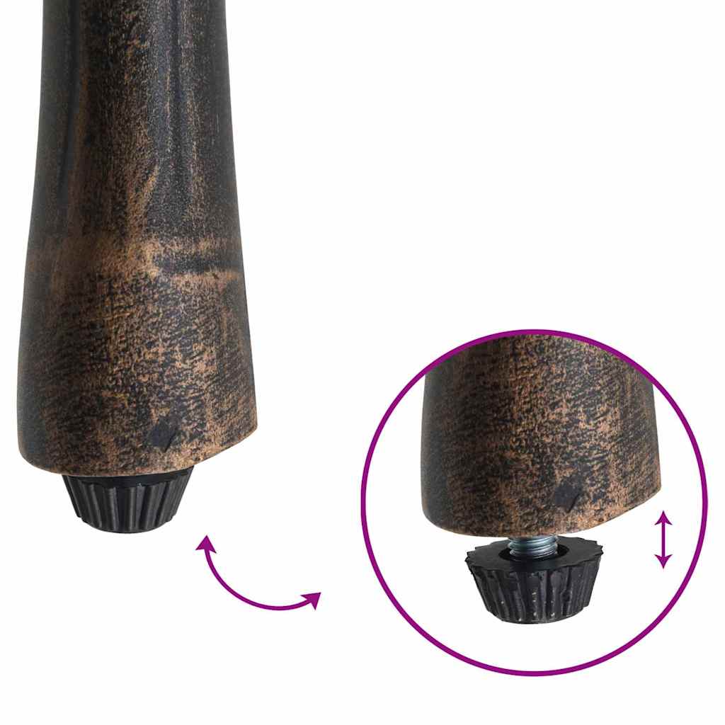 Gartenstuhl 2 pcs Bronze 39 x 40 x 87cm Aluminium