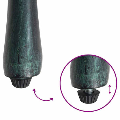 Gartenstuhl 2 pcs Grün 53 x 51 x 88,5 cm Aluminium