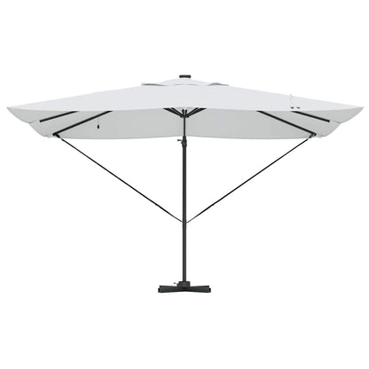 Sonnenschirm Sand 352 x 251 x 265 cm Polyester und Aluminium