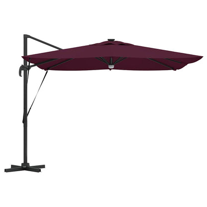 Roma Parasol Rot 286 x 284 x 270 cm Aluminium und Polyester