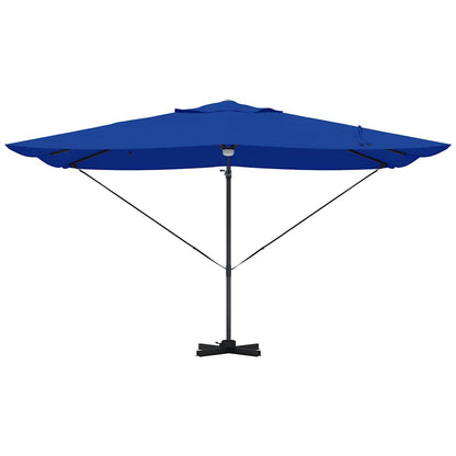 Sonnenschirm mit LED-Lichtleisten Azurblau 351 x 250 x 253 cm