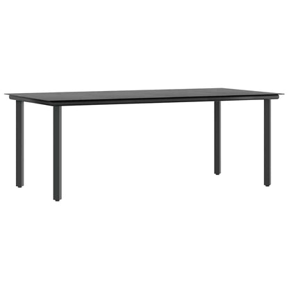 7-tlg. Garten-Essgruppe mit Kissen Braun Poly Rattan Glas