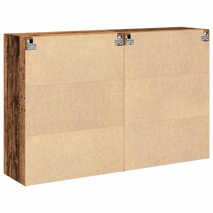 Wandschränke 2 pcs Altholz 69,5 x 34 x 90 cm Holzwerkstoff