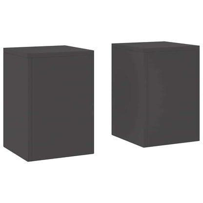 Pflanzenständer 2 pcs Schwarz 24 x 24 x 35 cm Stahl