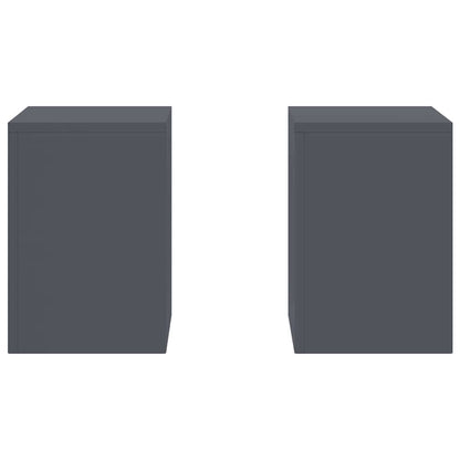 Pflanzenständer 2 pcs Anthrazit 24 x 24 x 35 cm Stahl