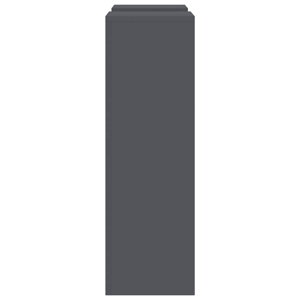 Pflanzenständer 2 pcs Anthrazit 24 x 24 x 75 cm Stahl