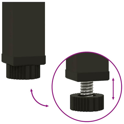 Hochbeet Gartenpflanzer Silber 100 x 26 x 82 cm Edelstahl