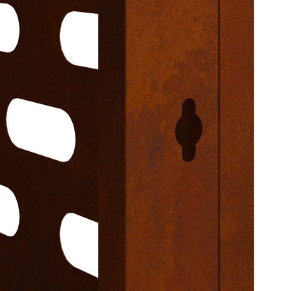 Klimaanlagenabdeckung Rostig 90 x 40 x 60 cm Wetterfeststahl