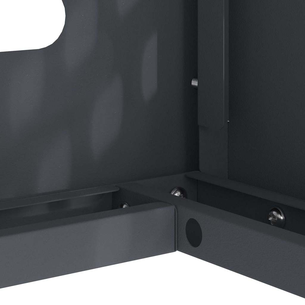 Klimaanlagenabdeckung Anthrazit 100 x 50 x 70 cm Stahl