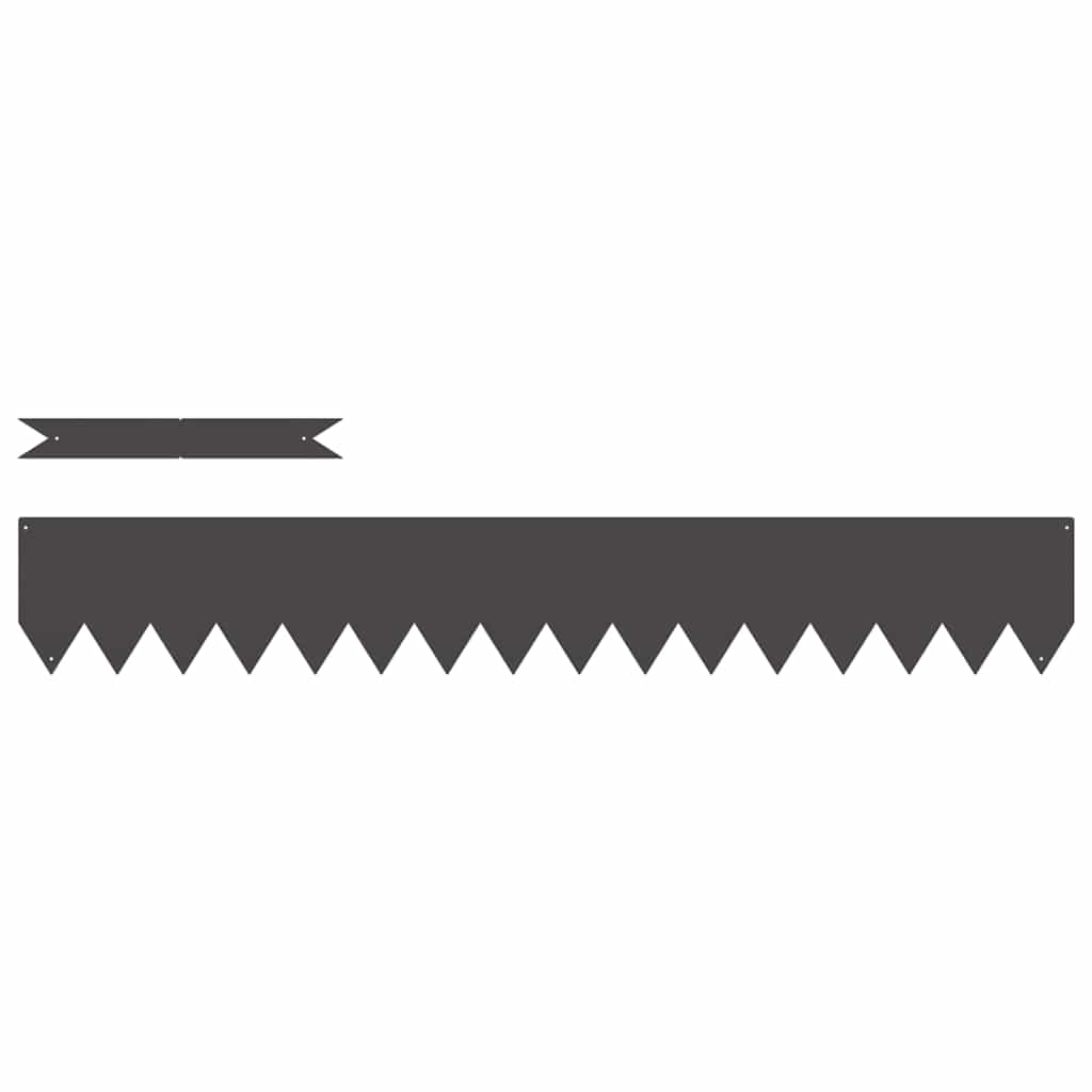 Raseneinfassung 30 pcs Schwarz 100 x 0,05 x 20 cm