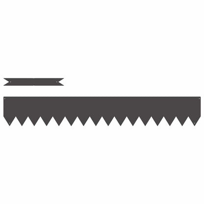 Raseneinfassung 30 pcs Schwarz 100 x 0,05 x 20 cm