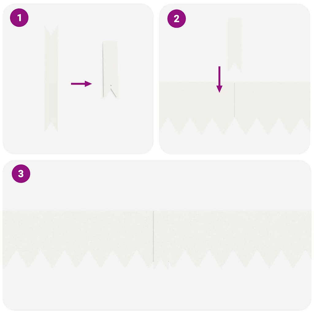 Raseneinfassung 10 pcs Weiß 100 x 0,05 x 20 cm