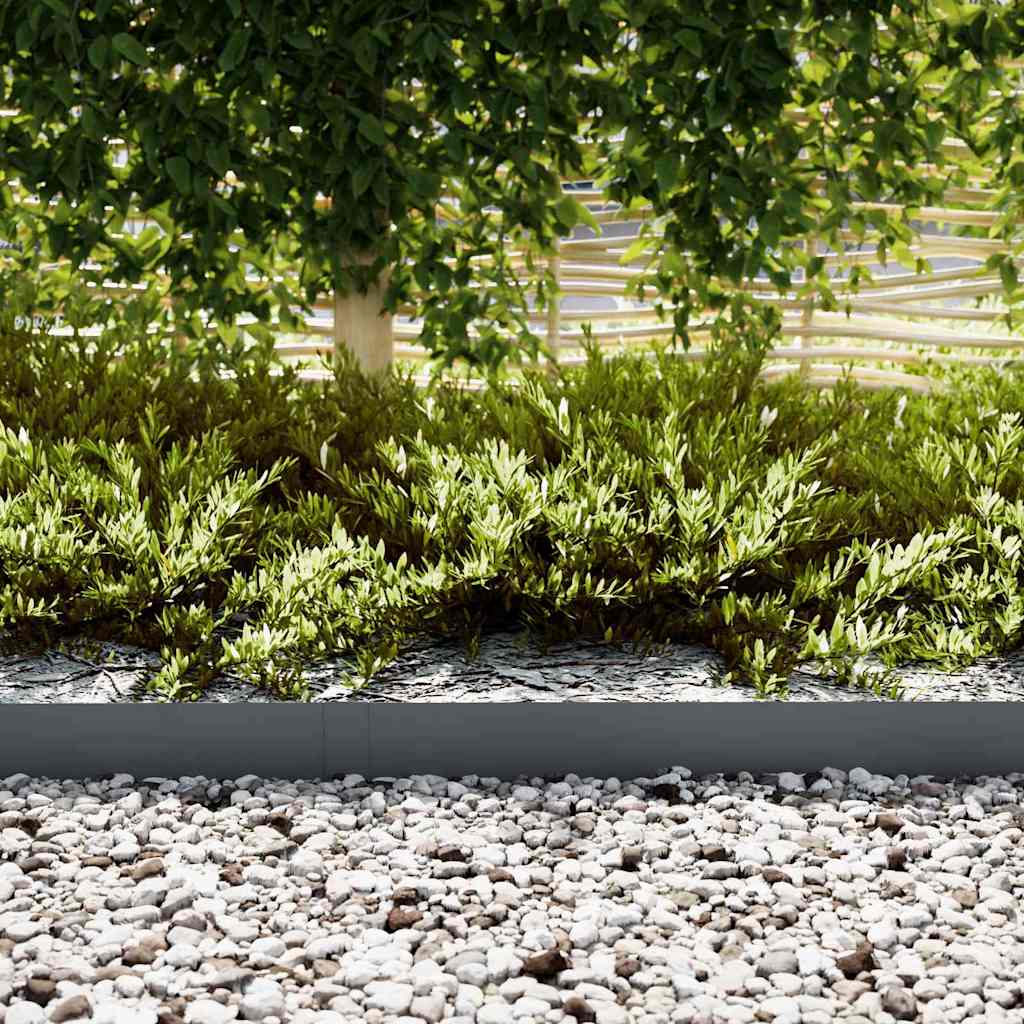 Raseneinfassung 20 pcs Anthrazit 100 x 0,05 x 20 cm