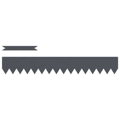 Raseneinfassung 30 pcs Anthrazit 100 x 0,05 x 20 cm