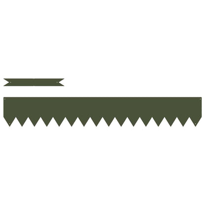 Raseneinfassung 10 pcs Olive Grün 100 x 0,05 x 20 cm