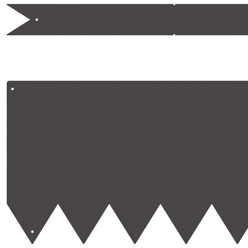 Raseneinfassung 20 pcs Schwarz 100 x 0,05 x 20 cm