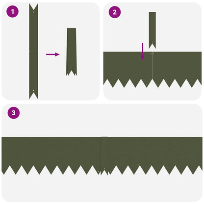 Raseneinfassung 30 pcs Olive Grün 100 x 0,05 x 20 cm