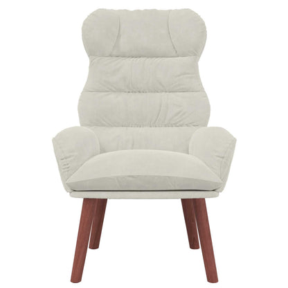 Sessel Creme 69 x 74 x 93 cm Samt