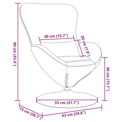 Eiersessel Weinrot Samt