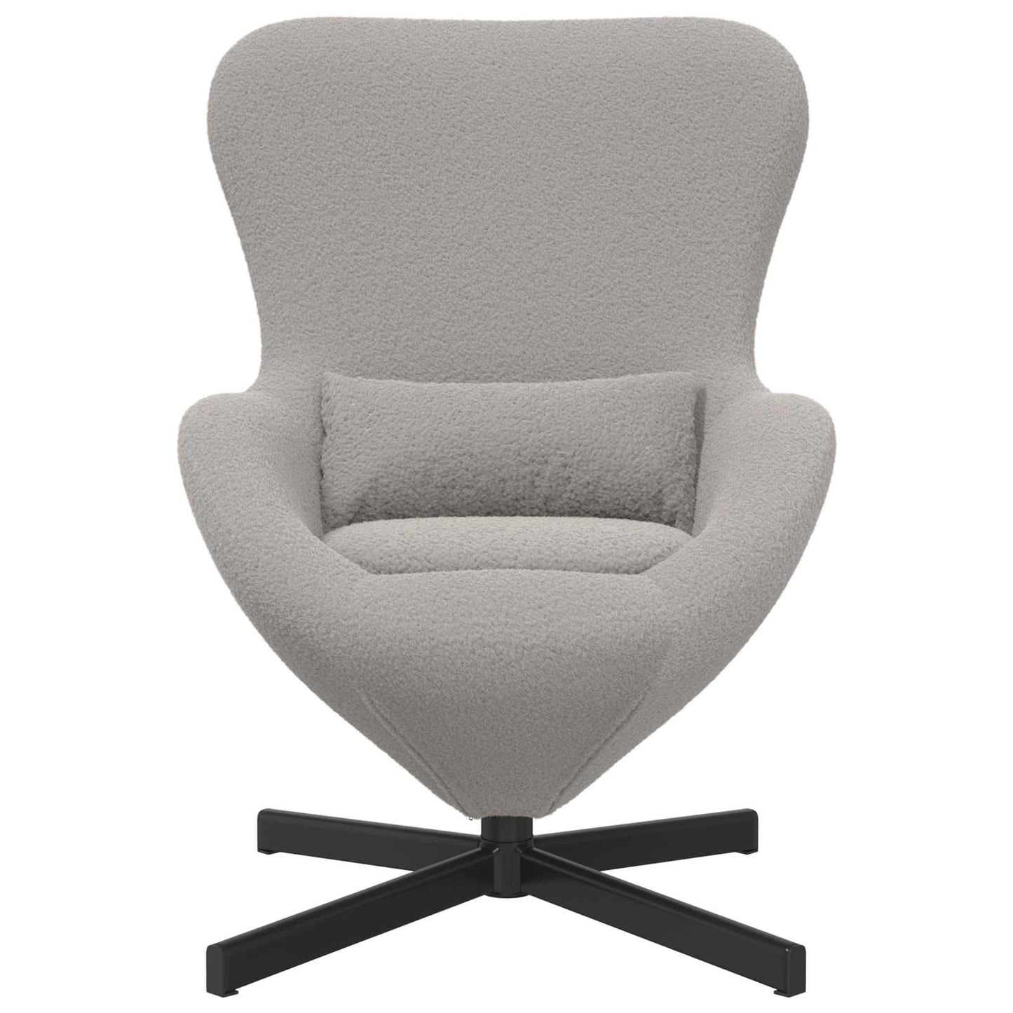 Eiersessel Hellgrau 63 x 73 x 90 cm Stoff