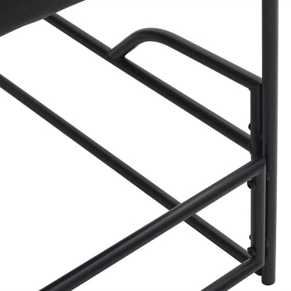 Gartenliege Anthrazit 87x74x73 cm Stahl und Textilene