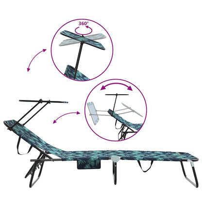 Klappbare Sonnenliege Mehrfarbig 190 x 57 x 81 cm Oxford