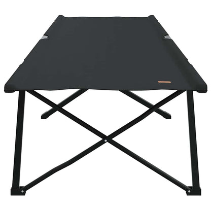 Klapp Schlafbett fürs Camping Schwarz 206 x 76 x 74 cm
