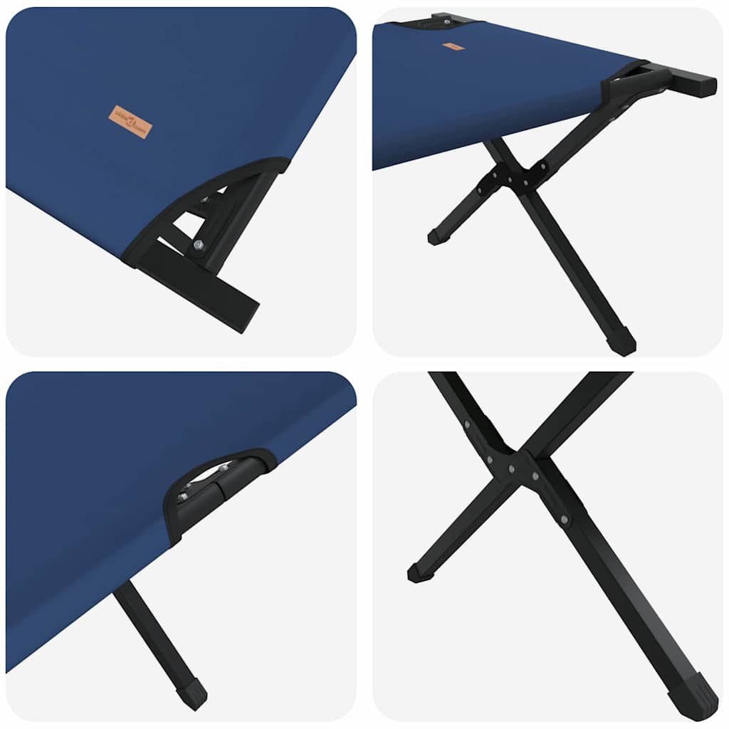 Klapp Schlafbett fürs Camping 2 pcs Blau 193 x 69 x 45 cm