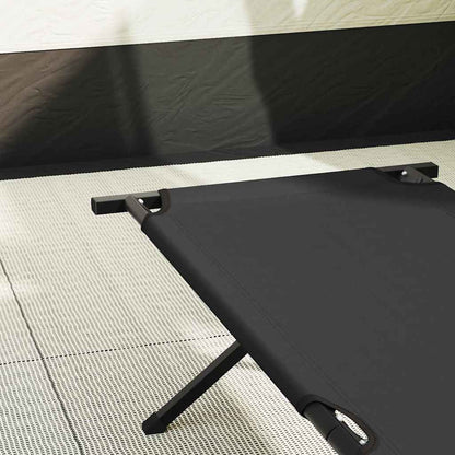 Klapp Schlafbett fürs Camping 2 pcs Schwarz 193 x 69 x 45 cm