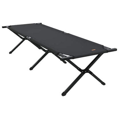 Klapp Schlafbett fürs Camping 2 pcs Schwarz 193 x 69 x 45 cm