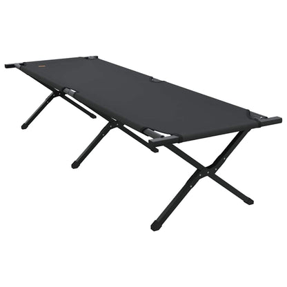 Klapp Schlafbett fürs Camping 2 pcs Schwarz 193 x 69 x 45 cm