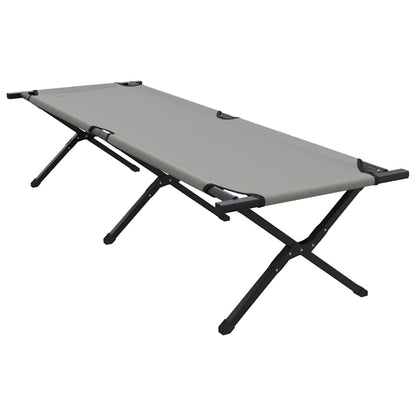 Klapp Schlafbett fürs Camping 2 pcs Grau 193 x 69 x 45 cm