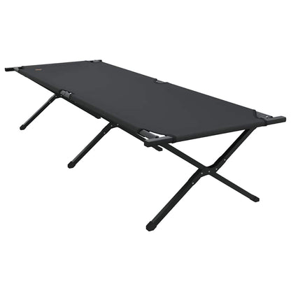 Klapp Schlafbett fürs Camping 2 pcs Schwarz 210 x 80 x 46 cm