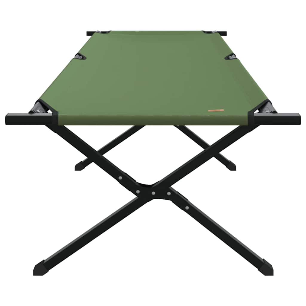 Klapp Schlafbett fürs Camping 2 pcs Grün 210 x 80 x 46 cm