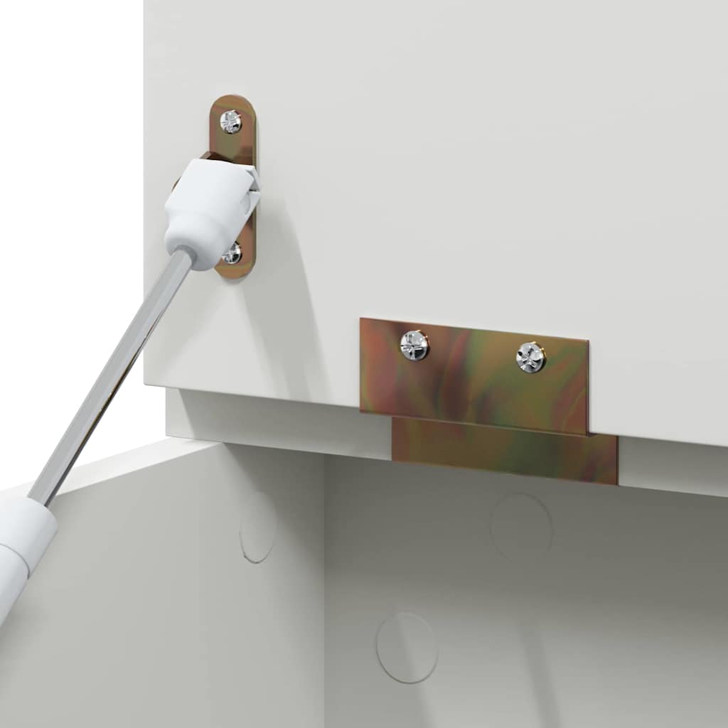 Box mit Stauraum und Tafelvorderseite ROROS Weiß Holzwerkstoff