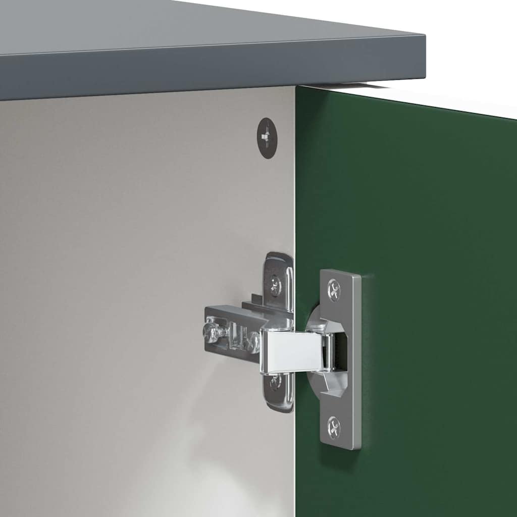 Schrank mit zwei Türen und Tafel-Front ROROS Grau und Weiß