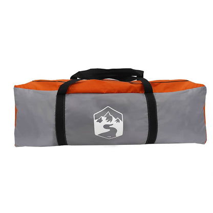 Dome Zelt für 4 Personen Grau und Orange 455 x 252 x 178 cm