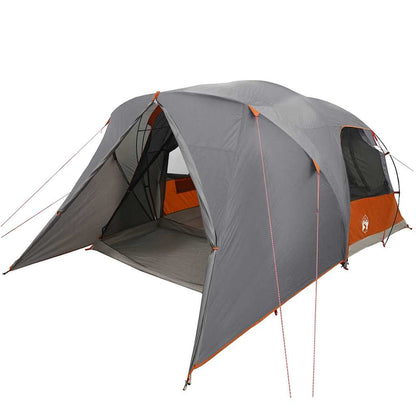 Dome Zelt für 4 Personen Grau und Orange 455 x 252 x 178 cm