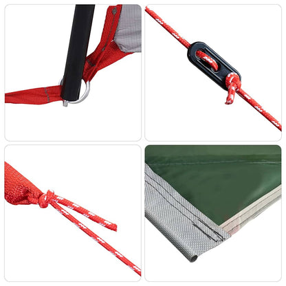 Caravan Zelt für 3 Personen mit Dach Grün 252 x 245 x 245 cm