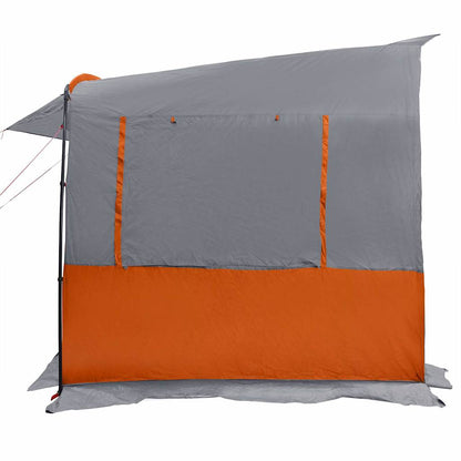 Heckzelte für Wohnwagen Grau und Orange 352 x 250 x 240 cm
