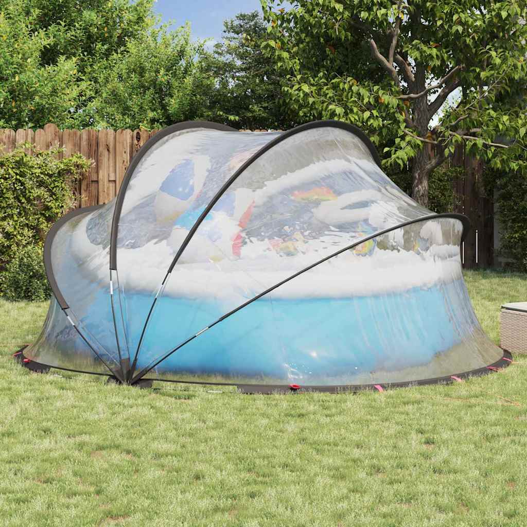 Pool-Dome Transparent 405 x 405 x 192 cm PVC