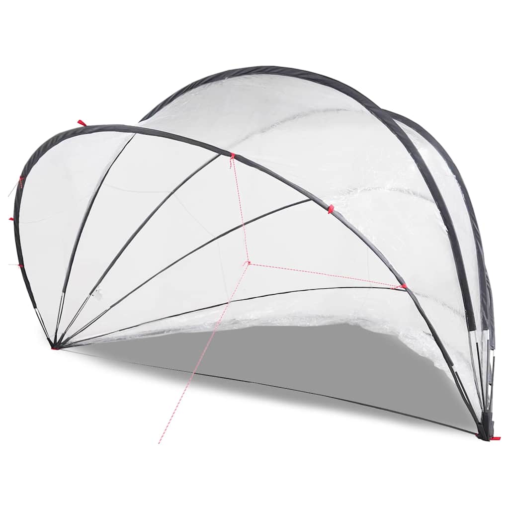 Pool-Dome Transparent 500 x 500 x 236 cm PVC