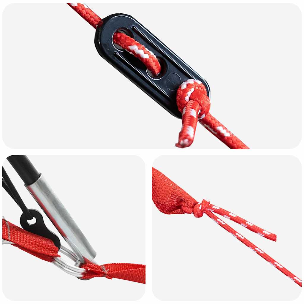 Familienzelt für 10 Personen Grau und Orange 460 x 430 x 214 cm