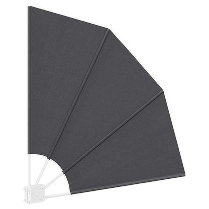 Balkon Sichtschutz Schwarz 115 x 115 cm Polyester