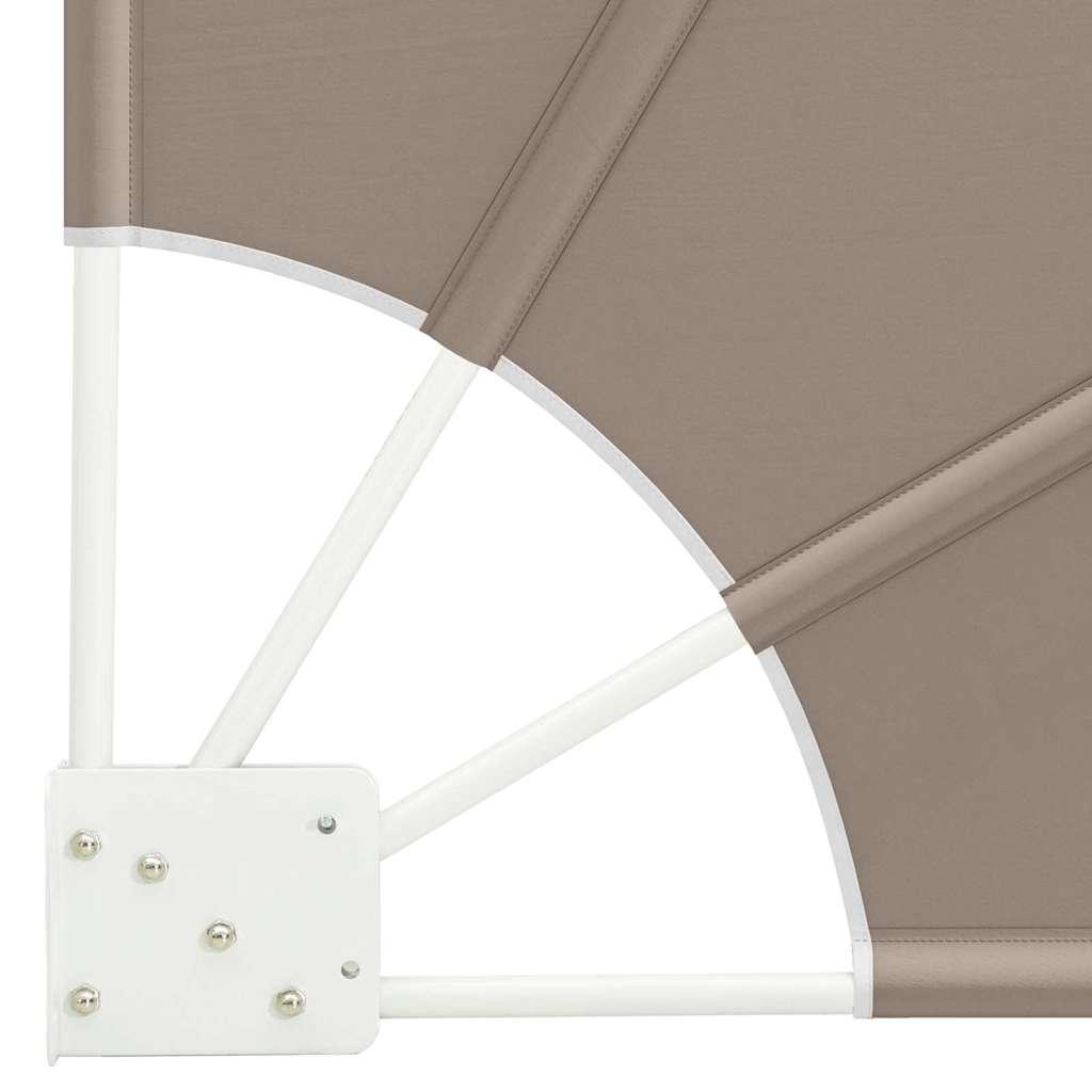 Balkon Sichtschutz Taupe 115 x 115 cm Polyester