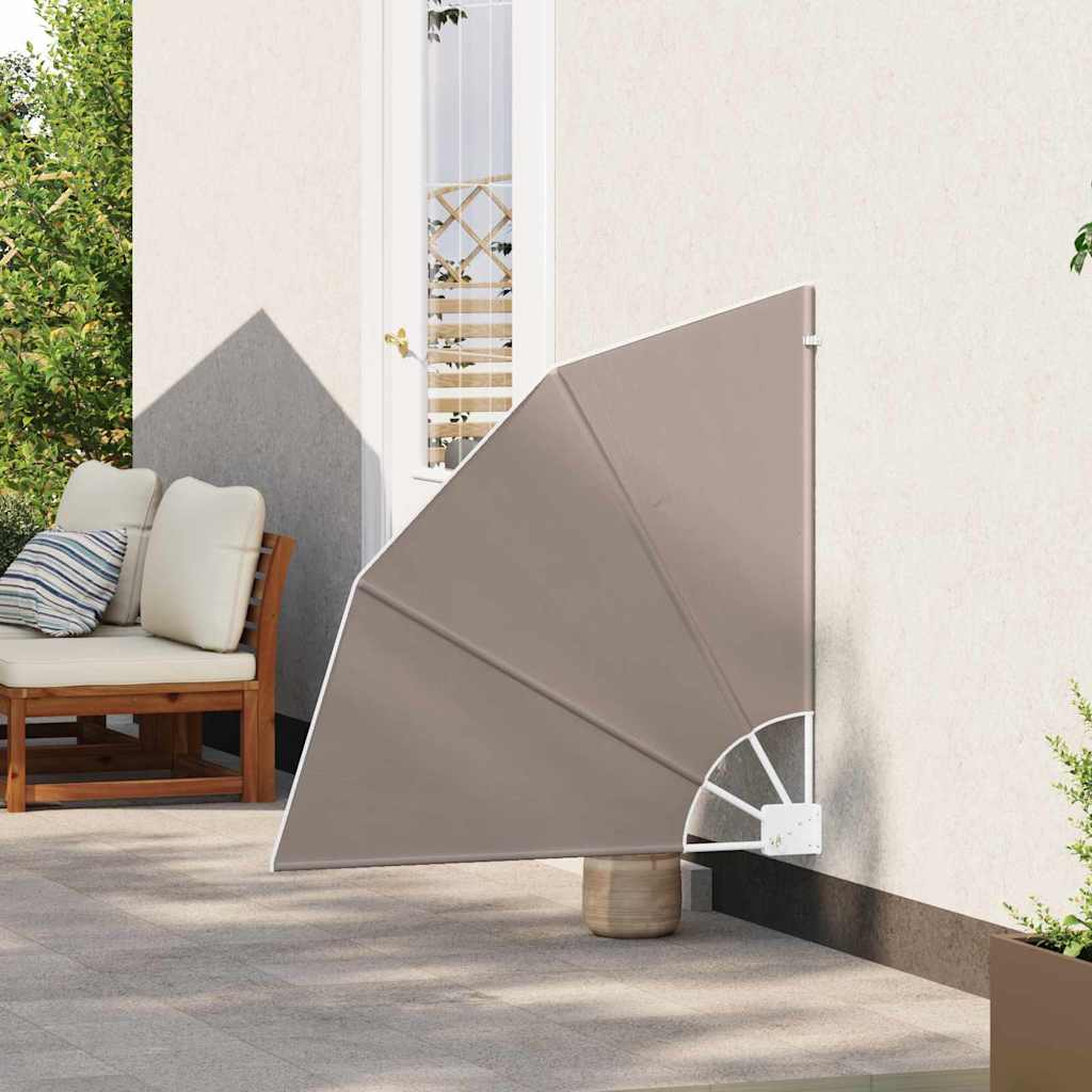 Balkon Sichtschutz Taupe 115 x 115 cm Polyester