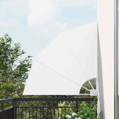 Balkon Sichtschutz Weiß 115 x 115 cm Polyester