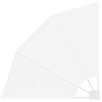 Balkon Sichtschutz Weiß 115 x 115 cm Polyester