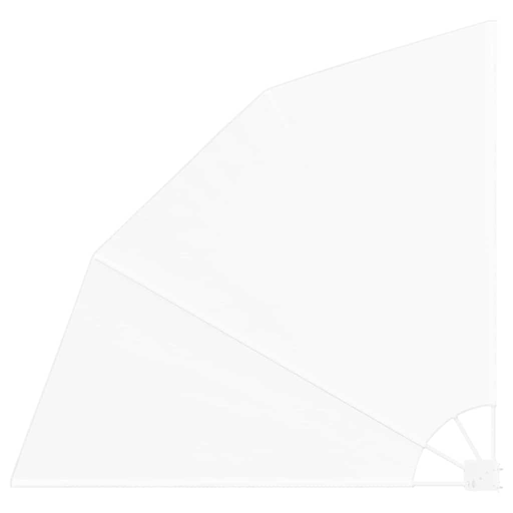 Balkon Sichtschutz Weiß 160 x 160 cm Polyester