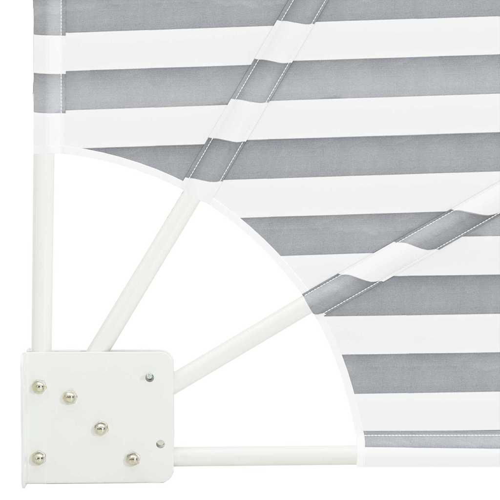 Balkon Sichtschutz Anthrazit und Weiß 160 x 160 cm Polyester